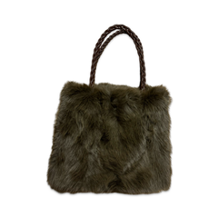 Fur Tote Handbag