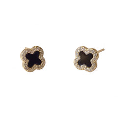 Flora (S) Onyx Studs