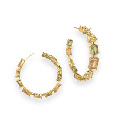 Noellery Multicolor Cluster Hoop Studs