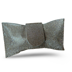 Mona Glitter Bow Clutch