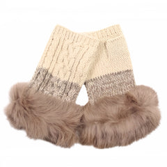 Fur Fingerless Gloves