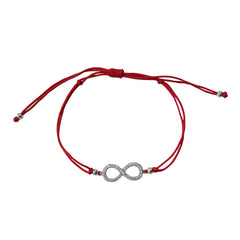 Infinity CZ Red Thread Bracelet