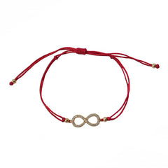 Infinity CZ Red Thread Bracelet