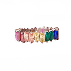 Noelia Rainbow Zig Zag Ring