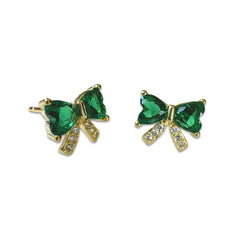 Petite Sparkle Bow Studs