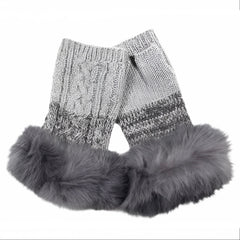 Fur Fingerless Gloves