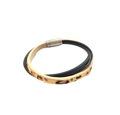 Kory Leopard Magnetic Bracelet