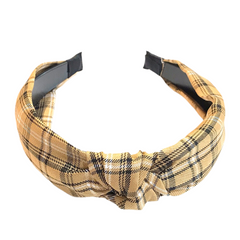 Plaid Knotted Headband