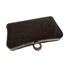 Sparkle Pillow Ring Evening Clutch