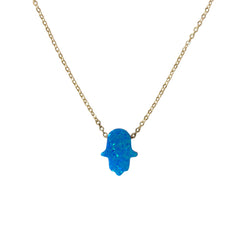 Opaline Hamsa Necklace