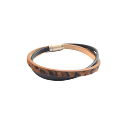 Kory Leopard Magnetic Bracelet