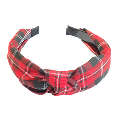 Plaid Knotted Headband