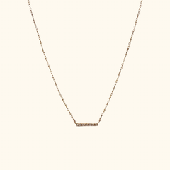 Sidney Pave Bar Necklace