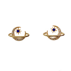 Kerry Sapphire Starburst SaturnStuds