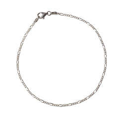 Figaro Thin Chain Link Anklet