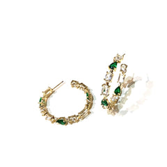 Noellery Multicolor Cluster Hoop Studs