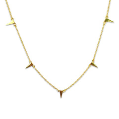 Spikes Station Choker Necklace