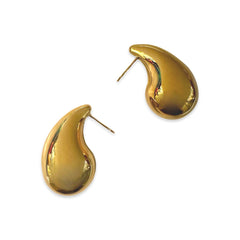 Stainless Steel Teardrop Extra Large Stud