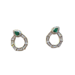 Emerald Wreath Studs