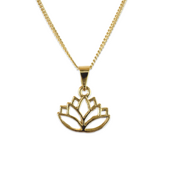 Gold Filled Lotus Necklace