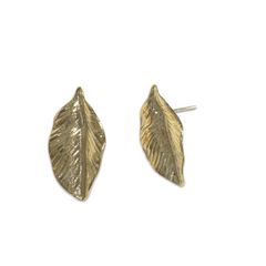 18K Gold Filled Leaf Earrings