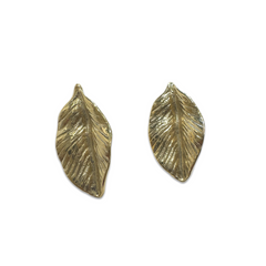 18K Gold Filled Leaf Earrings