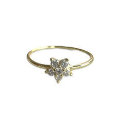 Amy Flower Birthstone Ring