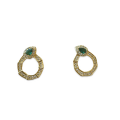 Emerald Wreath Studs