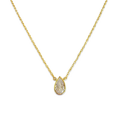 Amy Teardrop Bezel Necklace