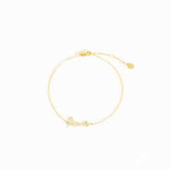 Justine Diamond Cursive Script Love Bracelet