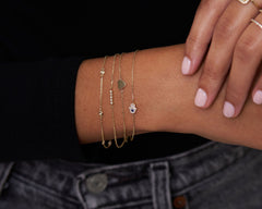 Ruth Solid Petite Heart Bracelet