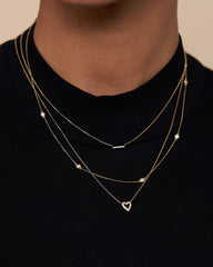 Sidney Pave Bar Necklace