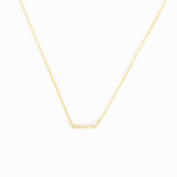 Sidney Pave Bar Necklace