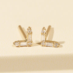 Tiffany Baguette Chevron Arrow Earrings