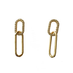 Sparkle Paper Clip Earrings