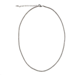 Amy Thin 2mm Clear Eternity Tennis Choker