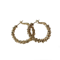 Crysta Textured Hoops