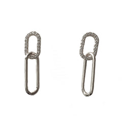 Sparkle Paper Clip Earrings