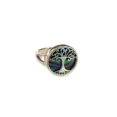 Tree Of Life Gemstone Ring