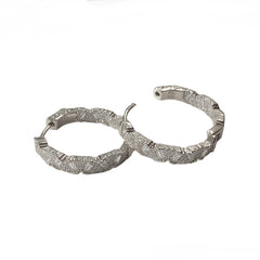 Noellery Baguette Deco Inside Out 1” Sparkle Hoops