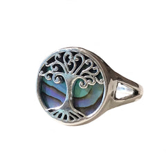 Tree Of Life Gemstone Ring