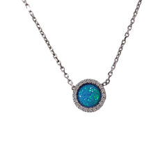 Opaline Halo Necklace