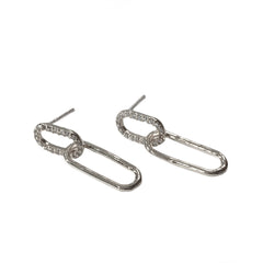 Sparkle Paper Clip Earrings