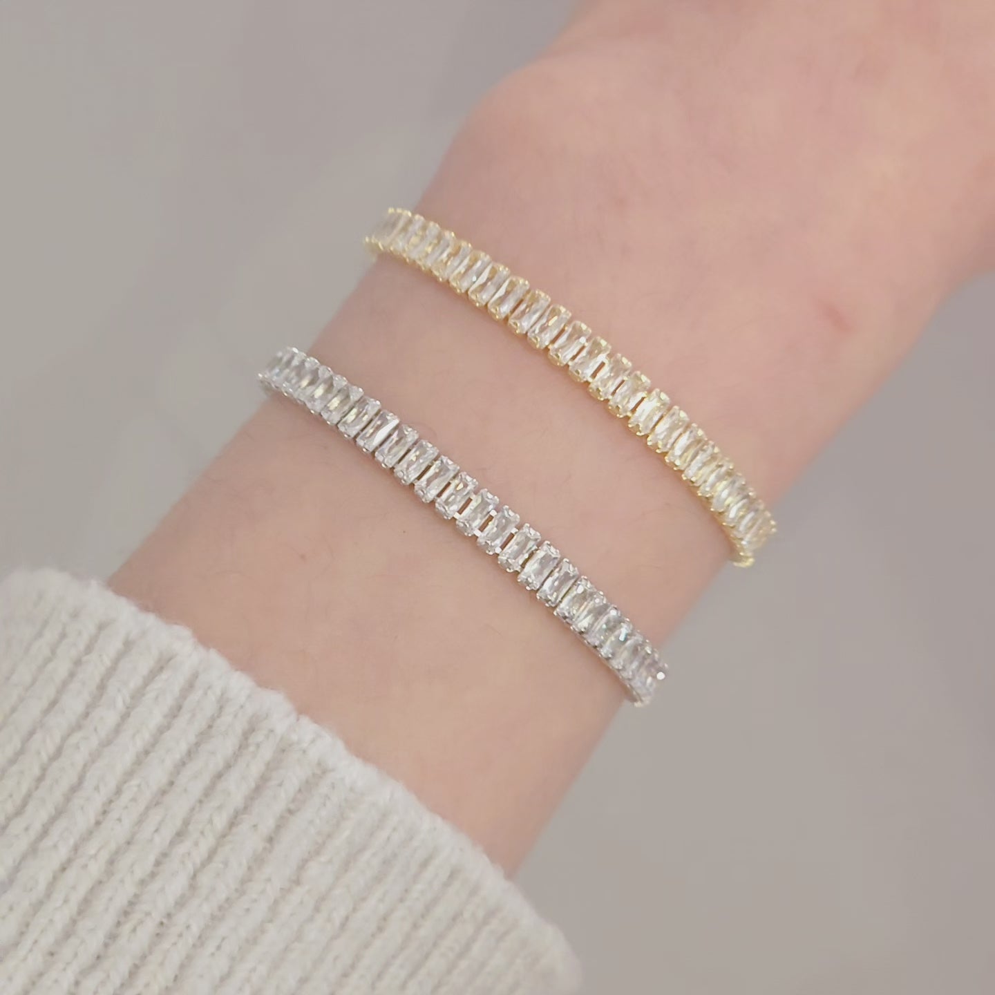 Amy Baguette Column Adjustable Bracelet