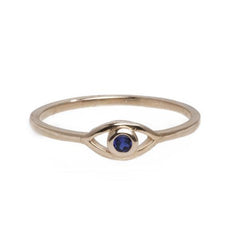 Evil Eye Sapphire Ring