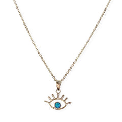 Opaline Evil Eye Lash Necklace