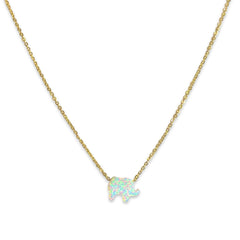 Mini Opaline Elephant Necklace