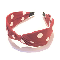 Polka Dot Twisted Headband