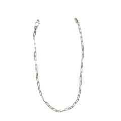 Paper Clip Chain Long Link Anklet 9.25”