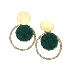 Kory Fuzzy Round Earring